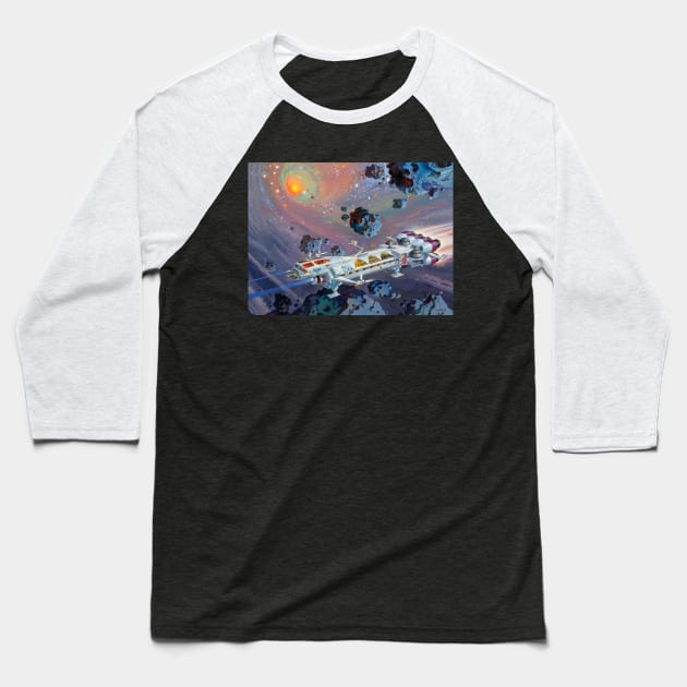 Spaceship 2 Baseball T-Shirt by stormcrow